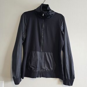 Under Armour Black Windbreaker Jacket L